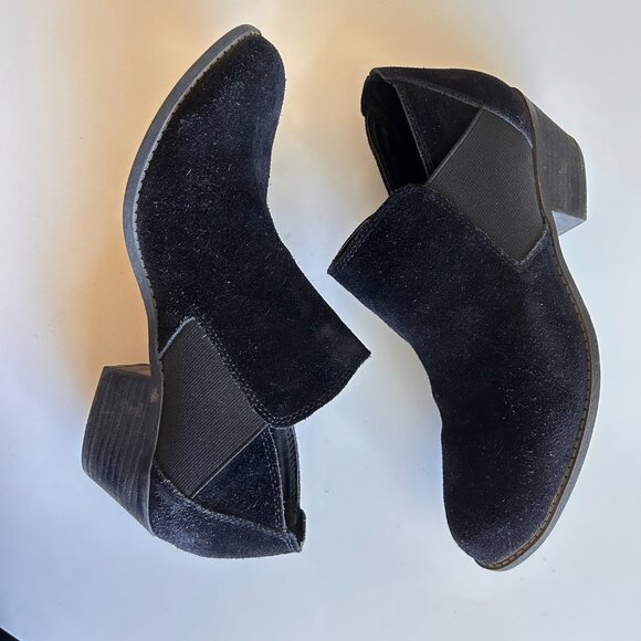 Me Too Zola Black Suede Ankle Boots - Picture 2 of 5